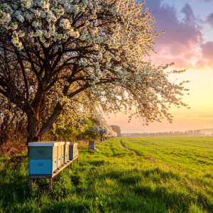 sour cherry tree honey hive2